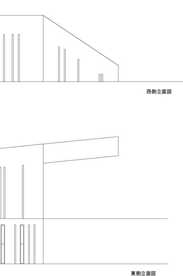 風景を楽しみ水盤のある家