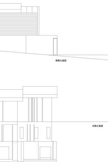 風景を楽しみ水盤のある家