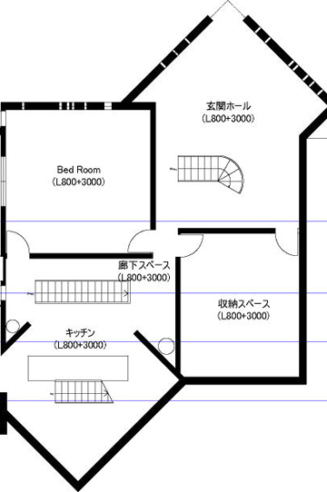 風景を楽しみ水盤のある家