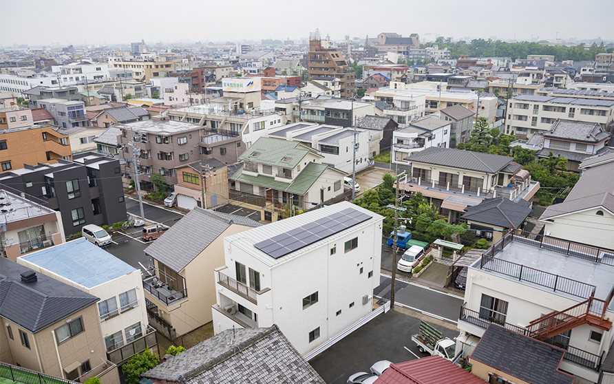 重量鉄骨・外断熱・太陽光・創蓄連携システム　住宅