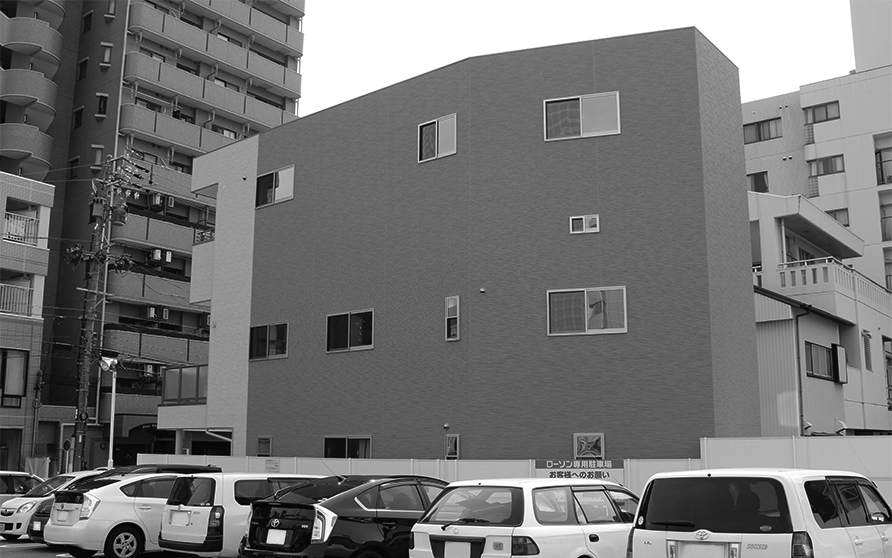 名古屋市内都心部における「狭小住宅」3階建て、重量鉄骨、外断熱