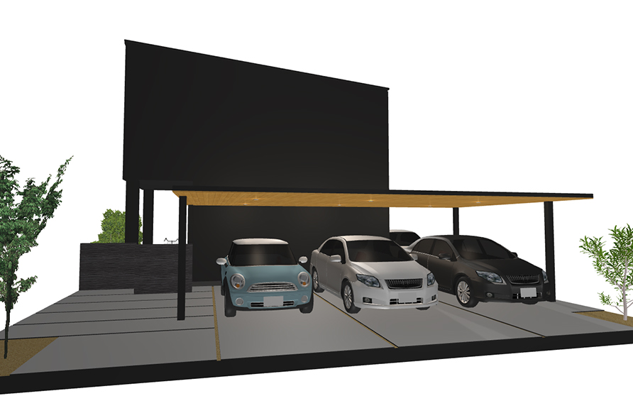 OB宅建替 シックなデザイン 重量鉄骨造 外断熱仕様