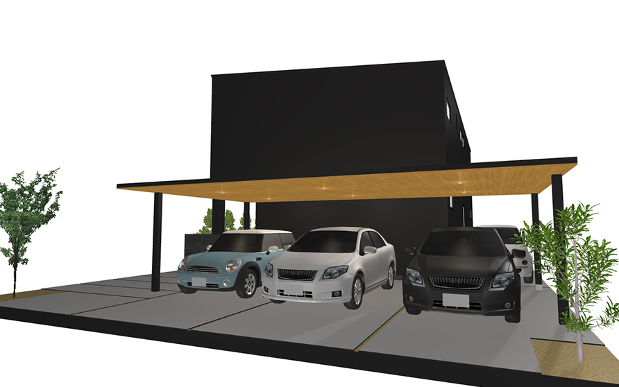 OB宅建替 シックなデザイン 重量鉄骨造 外断熱仕様