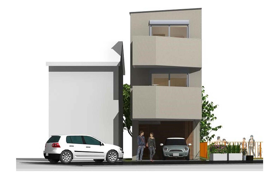 都市に住む・3階建て・重量鉄骨・外断熱の家＠名古屋市熱田区