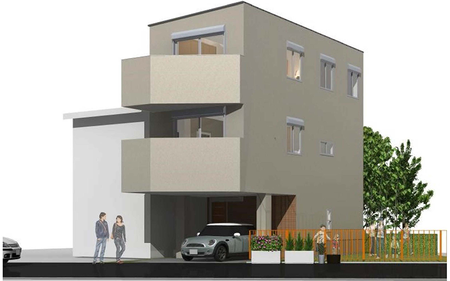 都市に住む・3階建て・重量鉄骨・外断熱の家＠名古屋市熱田区