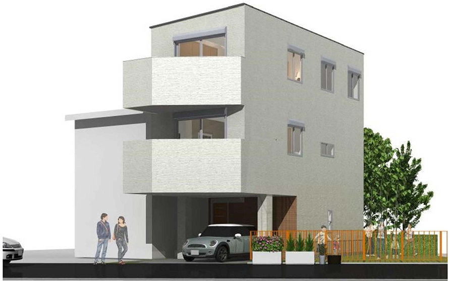 都市に住む・3階建て・重量鉄骨・外断熱の家＠名古屋市熱田区