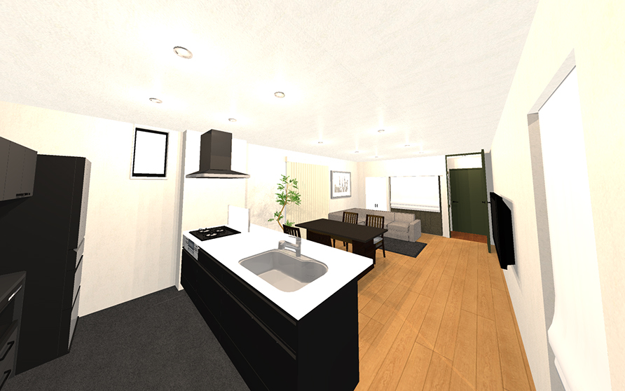 3世帯住宅(2階建て)重量鉄骨造・外断熱