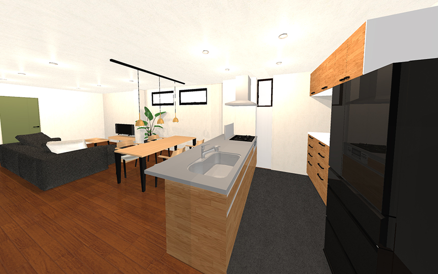 3世帯住宅(2階建て)重量鉄骨造・外断熱