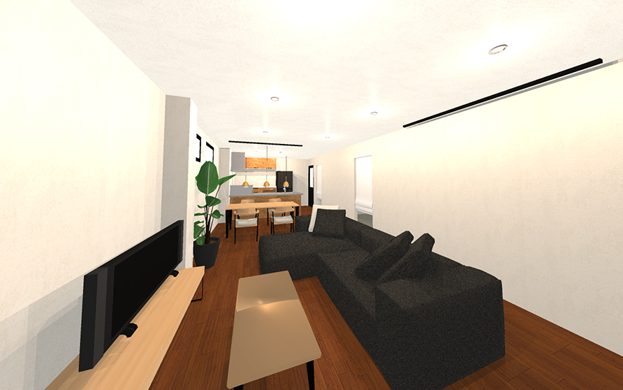 3世帯住宅(2階建て)重量鉄骨造・外断熱