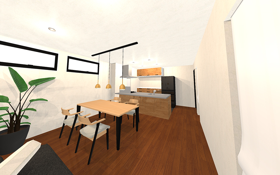 3世帯住宅(2階建て)重量鉄骨造・外断熱