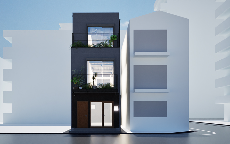 オンウィークエンズ（slow）Office＆Shop（重量鉄骨・3階建て）