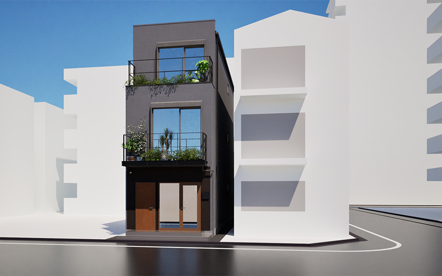 オンウィークエンズ（slow）Office＆Shop（重量鉄骨・3階建て）